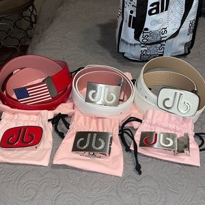 Druh Women’s Golf Belts Pre- Cut to Fit size 2-4! Never and Hardly Worn!!!